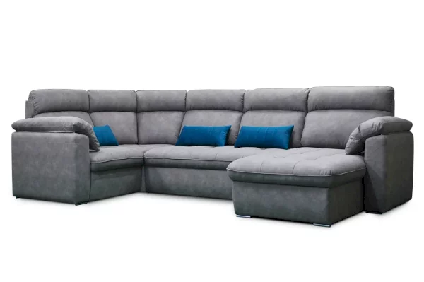 П-образный диван Ральф 1 с подушками (Grand Family) 🎁 купите за 97 912руб. с доставкой по Уфе на mebelmart-ufa.ru